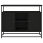 vidaXL Sideboard Schwarz 100x35x80 cm Holzwerkstoff vidaXL Sideboard Schwarz 100x35x80 cm Holzwerkstoff