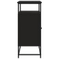 vidaXL Sideboard Schwarz 100x35x80 cm Holzwerkstoff vidaXL Sideboard Schwarz 100x35x80 cm Holzwerkstoff