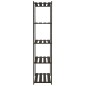 vidaXL Lagerregal mit 5 Böden Schwarz 80x38x170 cm Massivholz Kiefer vidaXL Lagerregal mit 5 Böden Schwarz 80x38x170 cm Massivholz Kiefer
