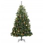 vidaXL Künstlicher Weihnachtsbaum Klappbar 300 LEDs & Kugeln 210 cm vidaXL Künstlicher Weihnachtsbaum Klappbar 300 LEDs & Kugeln 210 cm