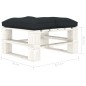 5-tlg. Garten-Lounge-Set Paletten mit Kissen in Anthrazit Holz 5-tlg. Garten-Lounge-Set Paletten mit Kissen in Anthrazit Holz