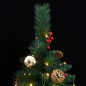 vidaXL Künstlicher Weihnachtsbaum Klappbar 300 LEDs & Kugeln 210 cm vidaXL Künstlicher Weihnachtsbaum Klappbar 300 LEDs & Kugeln 210 cm