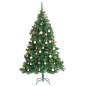 vidaXL Künstlicher Weihnachtsbaum Klappbar 300 LEDs & Kugeln 210 cm vidaXL Künstlicher Weihnachtsbaum Klappbar 300 LEDs & Kugeln 210 cm