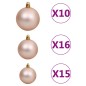 vidaXL Künstlicher Weihnachtsbaum Klappbar 300 LEDs & Kugeln 210 cm vidaXL Künstlicher Weihnachtsbaum Klappbar 300 LEDs & Kugeln 210 cm