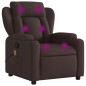 vidaXL Massagesessel Dunkelbraun Stoff vidaXL Massagesessel Dunkelbraun Stoff