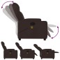 vidaXL Massagesessel Dunkelbraun Stoff vidaXL Massagesessel Dunkelbraun Stoff