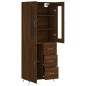 vidaXL Highboard Braun Eichen-Optik 69,5x34x180 cm Holzwerkstoff vidaXL Highboard Braun Eichen-Optik 69,5x34x180 cm Holzwerkstoff