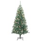 vidaXL Künstlicher Weihnachtsbaum 300 LEDs & Kugeln Beschneit 210 cm vidaXL Künstlicher Weihnachtsbaum 300 LEDs & Kugeln Beschneit 210 cm