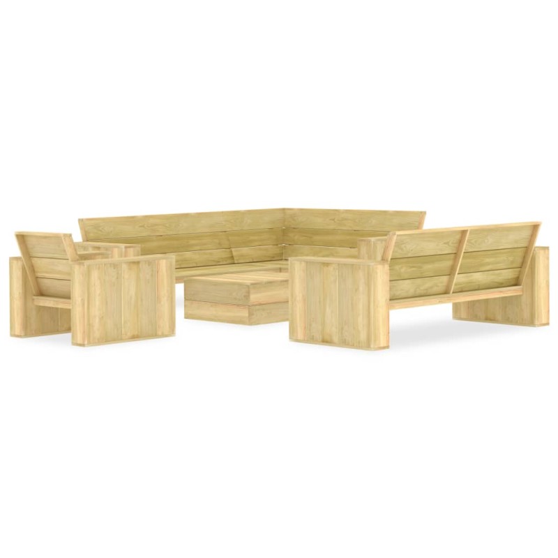vidaXL 4-tlg. Garten-Lounge-Set Kiefernholz Imprägniert vidaXL 4-tlg. Garten-Lounge-Set Kiefernholz Imprägniert