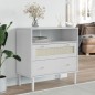 vidaXL Sideboard SENJA Rattan-Optik Weiß 80x40x80 cm Kiefernholz vidaXL Sideboard SENJA Rattan-Optik Weiß 80x40x80 cm Kiefernholz