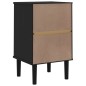 vidaXL Nachttisch SENJA Rattan-Look Schwarz 40x35x65 Massivholz Kiefer vidaXL Nachttisch SENJA Rattan-Look Schwarz 40x35x65 Massivholz Kiefer