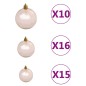 vidaXL Künstlicher Weihnachtsbaum Klappbar 300 LEDs & Kugeln 210 cm vidaXL Künstlicher Weihnachtsbaum Klappbar 300 LEDs & Kugeln 210 cm