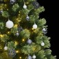 vidaXL Künstlicher Weihnachtsbaum Klappbar 300 LEDs & Kugeln 240 cm vidaXL Künstlicher Weihnachtsbaum Klappbar 300 LEDs & Kugeln 240 cm