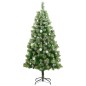 vidaXL Künstlicher Weihnachtsbaum Klappbar 300 LEDs & Kugeln 240 cm vidaXL Künstlicher Weihnachtsbaum Klappbar 300 LEDs & Kugeln 240 cm
