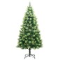 vidaXL Künstlicher Weihnachtsbaum Klappbar 300 LEDs & Kugeln 240 cm vidaXL Künstlicher Weihnachtsbaum Klappbar 300 LEDs & Kugeln 240 cm