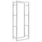 vidaXL Brennholzregal 50x28x132 cm Edelstahl vidaXL Brennholzregal 50x28x132 cm Edelstahl