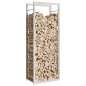 vidaXL Brennholzregal 50x28x132 cm Edelstahl vidaXL Brennholzregal 50x28x132 cm Edelstahl