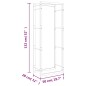 vidaXL Brennholzregal 50x28x132 cm Edelstahl vidaXL Brennholzregal 50x28x132 cm Edelstahl
