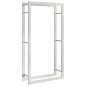 vidaXL Brennholzregal 80x28x154 cm Edelstahl vidaXL Brennholzregal 80x28x154 cm Edelstahl