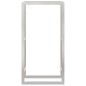vidaXL Brennholzregal 80x28x154 cm Edelstahl vidaXL Brennholzregal 80x28x154 cm Edelstahl