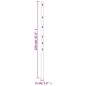 vidaXL Zaunpfosten 15 Stk. Silbern 120 cm Verzinkter Stahl vidaXL Zaunpfosten 15 Stk. Silbern 120 cm Verzinkter Stahl
