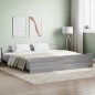 vidaXL Bettgestell mit Kopf- und Fußteil Grau Sonoma 200x200 cm vidaXL Bettgestell mit Kopf- und Fußteil Grau Sonoma 200x200 cm