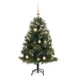 vidaXL Künstlicher Weihnachtsbaum Klappbar 150 LEDs & Kugeln 150 cm vidaXL Künstlicher Weihnachtsbaum Klappbar 150 LEDs & Kugeln 150 cm