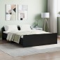 vidaXL Bettgestell mit Kopf- und Fußteil Schwarz 135x190 cm vidaXL Bettgestell mit Kopf- und Fußteil Schwarz 135x190 cm