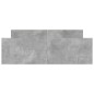 vidaXL Bettgestell mit Kopf- und Fußteil Betongrau 135x190 cm vidaXL Bettgestell mit Kopf- und Fußteil Betongrau 135x190 cm