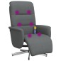 vidaXL Massagesessel mit Fußteil Dunkelgrau Stoff vidaXL Massagesessel mit Fußteil Dunkelgrau Stoff