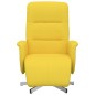 vidaXL Relaxsessel mit Fußteil Hellgelb Stoff vidaXL Relaxsessel mit Fußteil Hellgelb Stoff