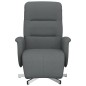 vidaXL Relaxsessel mit Fußteil Dunkelgrau Stoff vidaXL Relaxsessel mit Fußteil Dunkelgrau Stoff