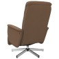 vidaXL Massagesessel mit Fußteil Braun Stoff vidaXL Massagesessel mit Fußteil Braun Stoff