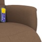 vidaXL Massagesessel mit Fußteil Braun Stoff vidaXL Massagesessel mit Fußteil Braun Stoff