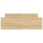 vidaXL Bettgestell mit Kopf- und Fußteil Sonoma-Eiche 140x190 cm vidaXL Bettgestell mit Kopf- und Fußteil Sonoma-Eiche 140x190 cm