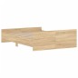 vidaXL Bettgestell mit Kopf- und Fußteil Sonoma-Eiche 140x190 cm vidaXL Bettgestell mit Kopf- und Fußteil Sonoma-Eiche 140x190 cm