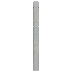  vidaXL Pfosten für Gabionenzaun Silbern 220 cm Verzinkter Stahl