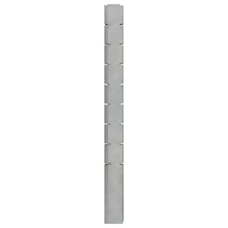  vidaXL Pfosten für Gabionenzaun Silbern 220 cm Verzinkter Stahl