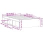 vidaXL Bettgestell Sonoma-Eiche 90x190 cm vidaXL Bettgestell Sonoma-Eiche 90x190 cm