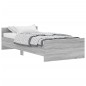 vidaXL Bettgestell Grau Sonoma 90x200 cm Holzwerkstoff vidaXL Bettgestell Grau Sonoma 90x200 cm Holzwerkstoff