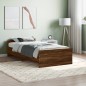 vidaXL Bettgestell Braun Eichen-Optik 90x190 cm Holzwerkstoff vidaXL Bettgestell Braun Eichen-Optik 90x190 cm Holzwerkstoff