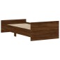 vidaXL Bettgestell Braun Eichen-Optik 90x190 cm Holzwerkstoff vidaXL Bettgestell Braun Eichen-Optik 90x190 cm Holzwerkstoff