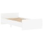 vidaXL Bettgestell Weiß 90x190 cm Holzwerkstoff vidaXL Bettgestell Weiß 90x190 cm Holzwerkstoff
