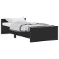 vidaXL Bettgestell Schwarz 90x200 cm Holzwerkstoff vidaXL Bettgestell Schwarz 90x200 cm Holzwerkstoff