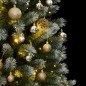 vidaXL Künstlicher Weihnachtsbaum Klappbar 300 LEDs & Kugeln 210 cm vidaXL Künstlicher Weihnachtsbaum Klappbar 300 LEDs & Kugeln 210 cm