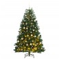 vidaXL Künstlicher Weihnachtsbaum Klappbar 300 LEDs & Kugeln 210 cm vidaXL Künstlicher Weihnachtsbaum Klappbar 300 LEDs & Kugeln 210 cm
