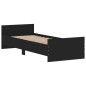 vidaXL Bettgestell Schwarz 75x190 cm Holzwerkstoff vidaXL Bettgestell Schwarz 75x190 cm Holzwerkstoff