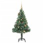 vidaXL Künstlicher Weihnachtsbaum mit Schnee & Kugeln 150 LEDs 120 cm vidaXL Künstlicher Weihnachtsbaum mit Schnee & Kugeln 150 LEDs 120 cm