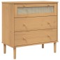 vidaXL Schubladenkommode SENJA Rattan-Look Braun 80x40x80 Kiefernholz vidaXL Schubladenkommode SENJA Rattan-Look Braun 80x40x80 Kiefernholz