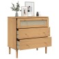 vidaXL Schubladenkommode SENJA Rattan-Look Braun 80x40x80 Kiefernholz vidaXL Schubladenkommode SENJA Rattan-Look Braun 80x40x80 Kiefernholz